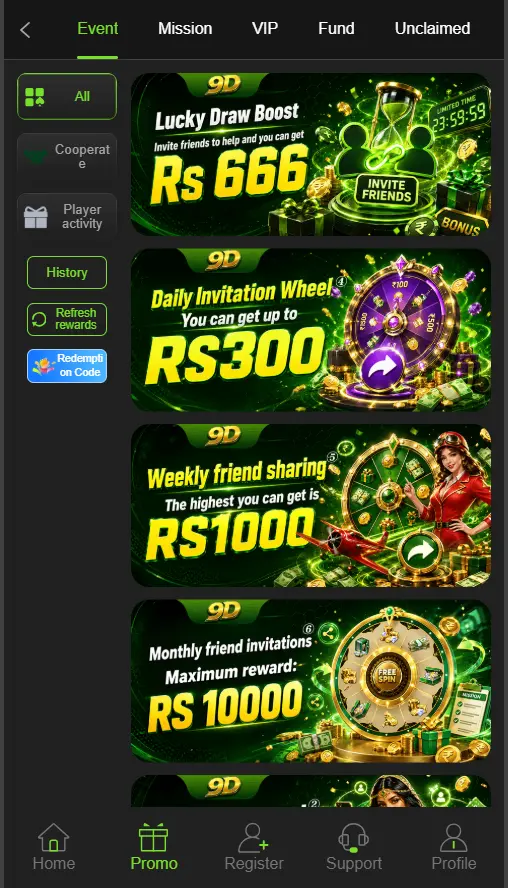 9D Game Bonuses